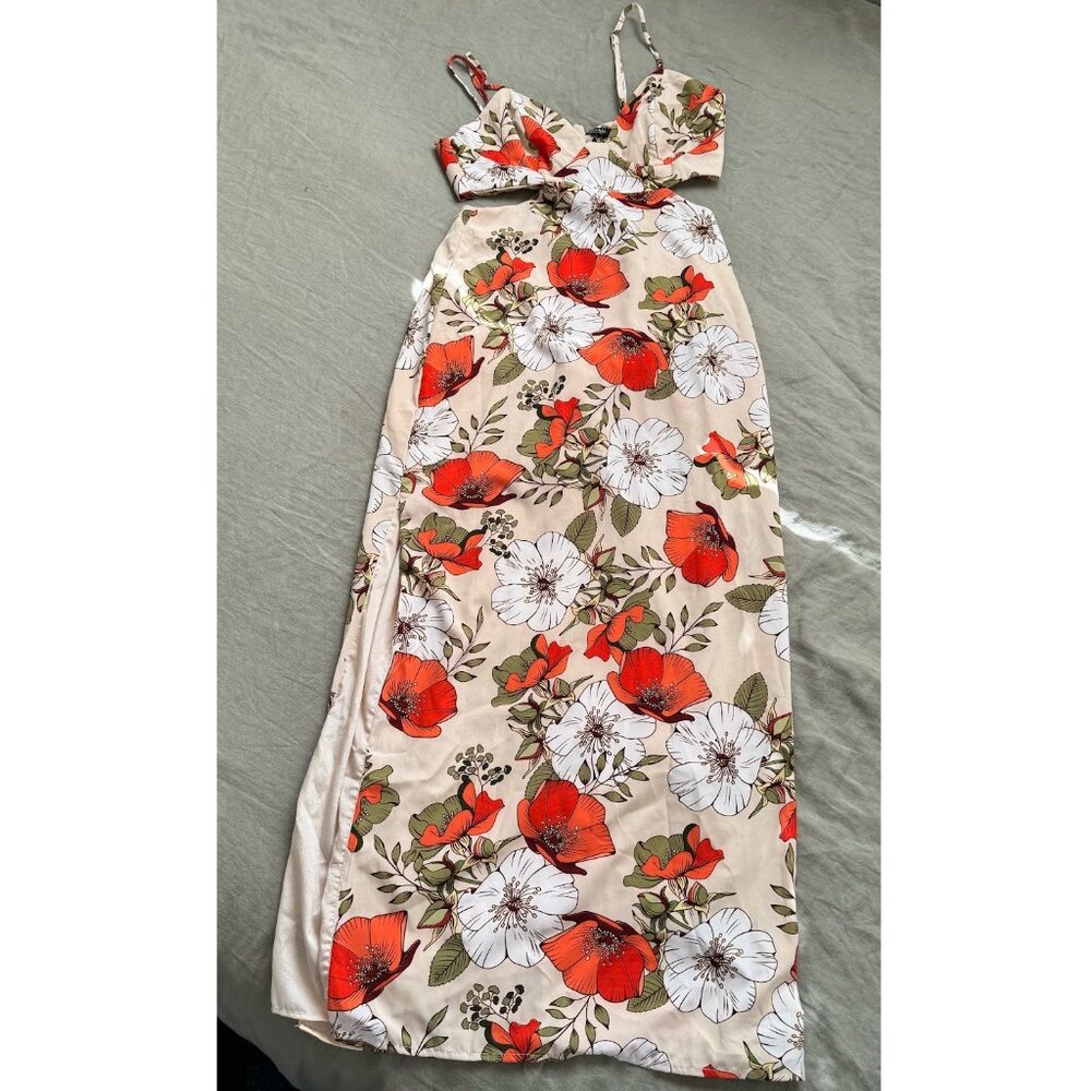 Floral Cutout Dress